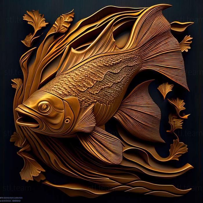 3D model Golden sturisoma fish (STL)